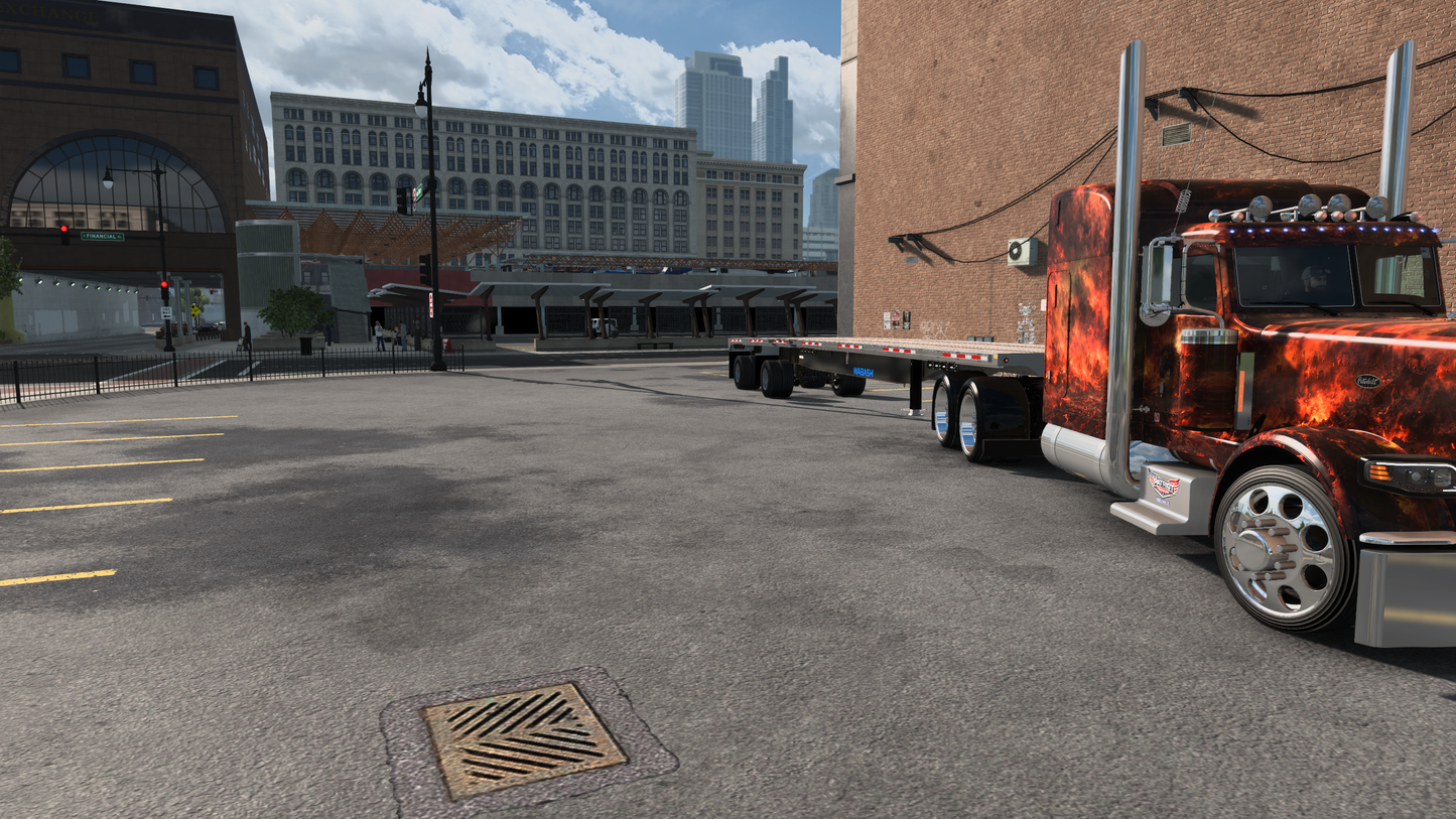 Wabash 48' Flatbed w/ Outlaw Cargo