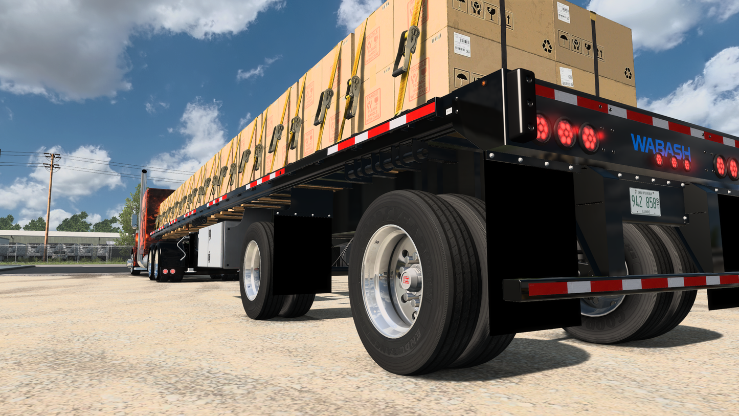Wabash 48' Flatbed w/ Outlaw Cargo