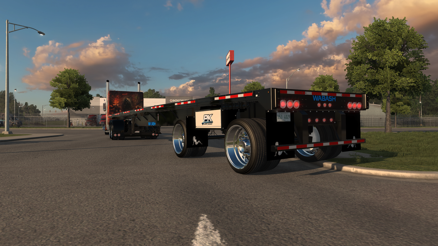 Wabash 48' Flatbed w/ Outlaw Cargo