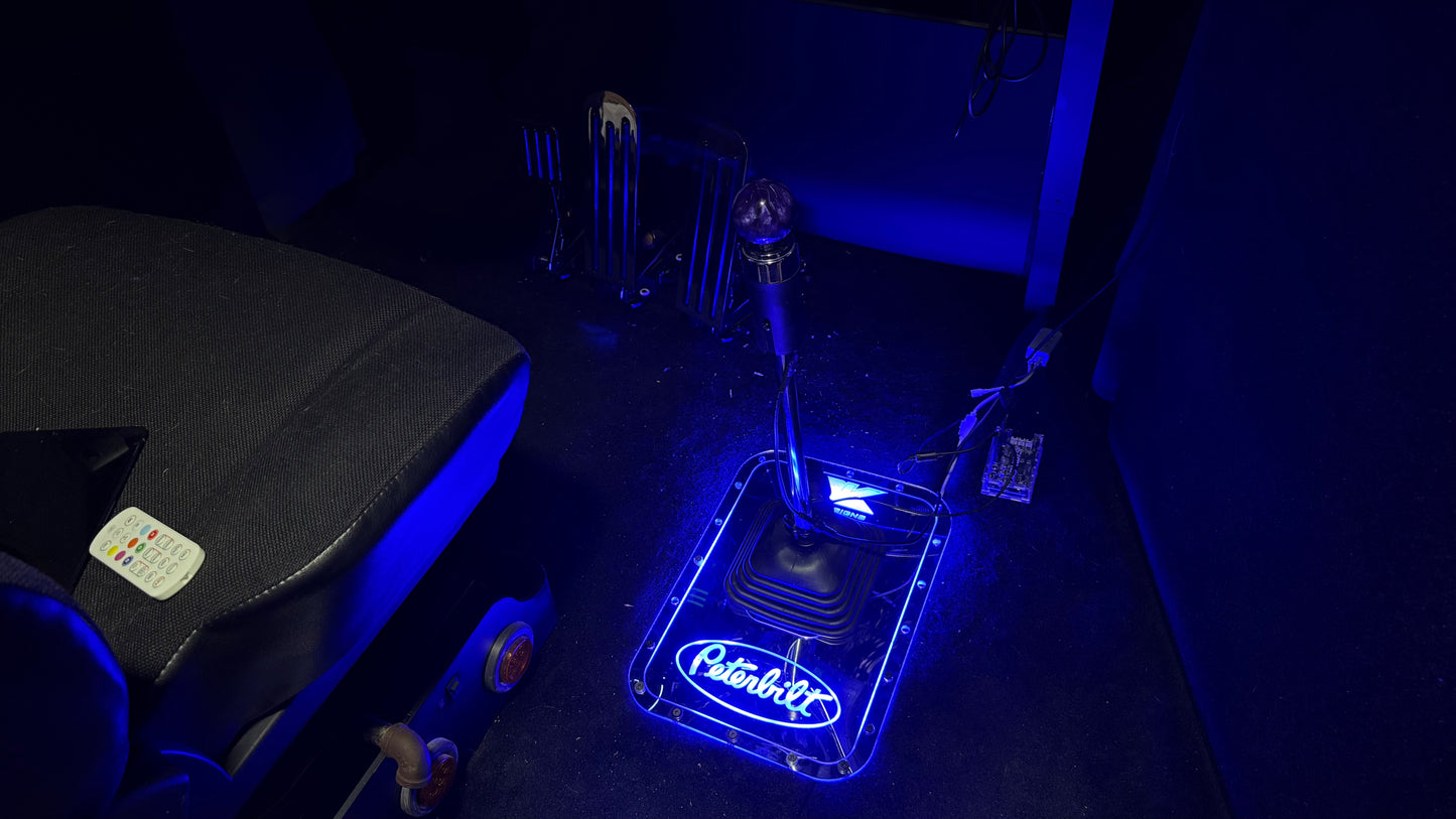 RGB Edge-Lit Engraved Sim Rig Shifter Plate